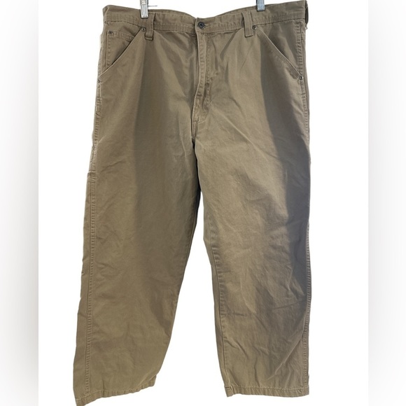 Wrangler Men’s Lightweight Work Pants.‎ Khaki 40x30 Excellent Condition - Picture 1 of 4